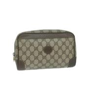 Pre-owned Canvas gucci-bags Gucci Vintage , Beige , Dames