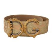 Stijlvolle leren riem met metalen gesp Dolce & Gabbana , Multicolor , ...