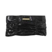 Pre-owned Leather clutches Michael Kors Pre-owned , Black , Dames