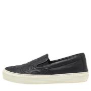 Pre-owned Leather sneakers Salvatore Ferragamo Pre-owned , Black , Dam...