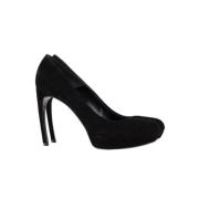 Pre-owned Suede heels Alexander McQueen Pre-owned , Black , Dames