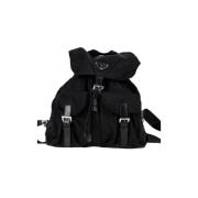 Pre-owned Nylon backpacks Prada Vintage , Black , Dames