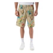 Katoenen Bermuda shorts met trekkoord taille Department Five , Multico...