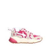 Beige-Fuchsia Suède Sneakers W6Yz , Multicolor , Dames