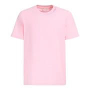 Bloemenprint Roze Katoenen T-shirt Marni , Pink , Heren