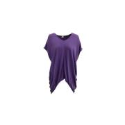 Pre-owned Polyester tops Hermès Vintage , Purple , Dames