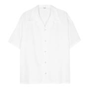 Witte Linnen Katoenen Shirt Dalian Séfr , White , Heren