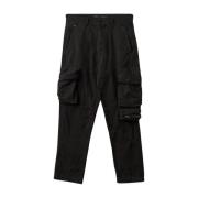 Zwarte Cargo Broek met Koordzoom Gabba , Black , Heren