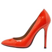 Pre-owned Leather heels Dolce & Gabbana Pre-owned , Orange , Dames