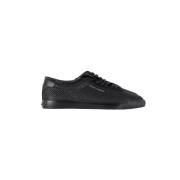 Pre-owned Leather sneakers Yves Saint Laurent Vintage , Black , Dames