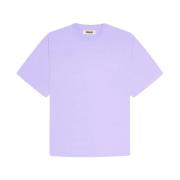 Casual Ronde Hals Logo T-shirt Woodbird , Purple , Heren