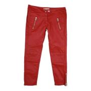 Pre-owned Cotton jeans Isabel Marant Pre-owned , Red , Dames