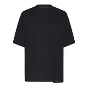 Zwarte katoenen T-shirt met logo Low Brand , Black , Heren