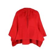 Pre-owned Wool outerwear Valentino Vintage , Red , Dames