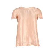 Pre-owned Silk tops Dolce & Gabbana Pre-owned , Beige , Dames