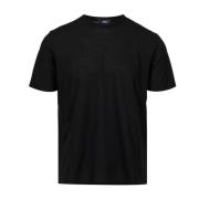 Stretch Katoen Jersey T-shirt Herno , Black , Heren