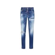 Jennifer Medium Waist Jeans Dsquared2 , Blue , Dames