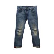 Pre-owned Cotton jeans Gucci Vintage , Blue , Heren