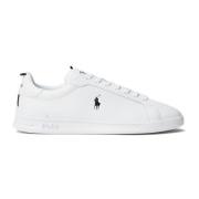 Heritage Court 2 Leren Sneakers Polo Ralph Lauren , White , Heren