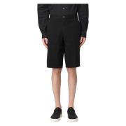 Casual Bermuda Shorts Dondup , Black , Heren