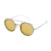 Geborsteld chroom Clip-On zonnebril Oliver Peoples , Gray , Unisex