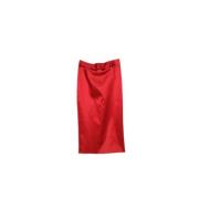 Pre-owned Acetate bottoms Dolce & Gabbana Pre-owned , Red , Dames