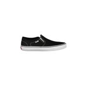 Sportieve Zwarte Sneaker met Contrastzool Vans , Black , Heren