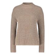 Gebreide Trui met Structuur en Ombre Betty & Co , Brown , Dames