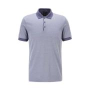 Micro-gepatroon Jacquard Polo - Lichtblauw Hugo Boss , Blue , Heren