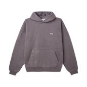 Pigment Hoodie met Geribbelde Manchetten Obey , Brown , Heren