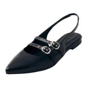 Wren Leren Ballet Flats Alohas , Black , Dames