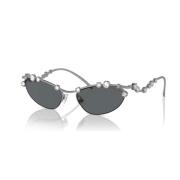 Zilver/Grijs Zonnebril Swarovski , Gray , Dames