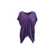 Pre-owned Polyester tops Hermès Vintage , Purple , Dames