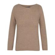 Alpaca Cashmere Silk Sweater Cortana , Brown , Dames
