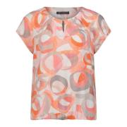 Casual Blouse met Patroon Betty Barclay , Pink , Dames