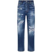 Donkerblauwe Broek voor Vrouwen Dsquared2 , Blue , Dames