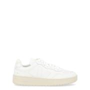 Witte Leren Geperforeerde Neus Sneaker Veja , White , Dames