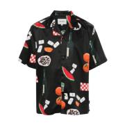 Grafische Print Diner Overhemd Carhartt Wip , Black , Heren