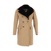 Pre-owned Wool outerwear Burberry Vintage , Brown , Heren