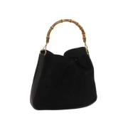 Pre-owned Suede gucci-bags Gucci Vintage , Black , Dames