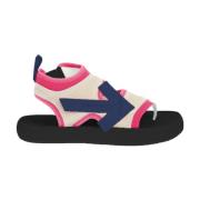 Neopreen en Suède Sandalen Off White , Multicolor , Dames