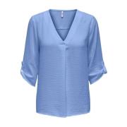 Stijlvolle Divya Top voor Vrouwen Jacqueline de Yong , Blue , Dames