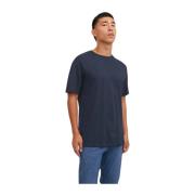 Biologisch Katoenen Basic T-shirt Jack & Jones , Blue , Heren