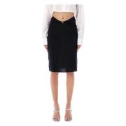 Zwarte Driehoek Midi Rok Coperni , Black , Dames