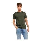 Biologisch Katoenen Basic T-shirt Jack & Jones , Green , Heren