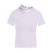 Lila Katoenen T-shirt Top Roze Paars Y/Project , White , Dames