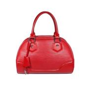 Pre-owned Leather handbags Louis Vuitton Vintage , Red , Dames