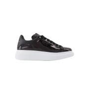 Pre-owned Leather sneakers Alexander McQueen Pre-owned , Black , Dames