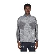 Berg Ripstop Shirt met Karabiner Motief And Wander , Gray , Heren