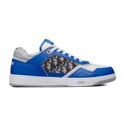 Leren sneakers met iconisch monogram Dior , Blue , Heren